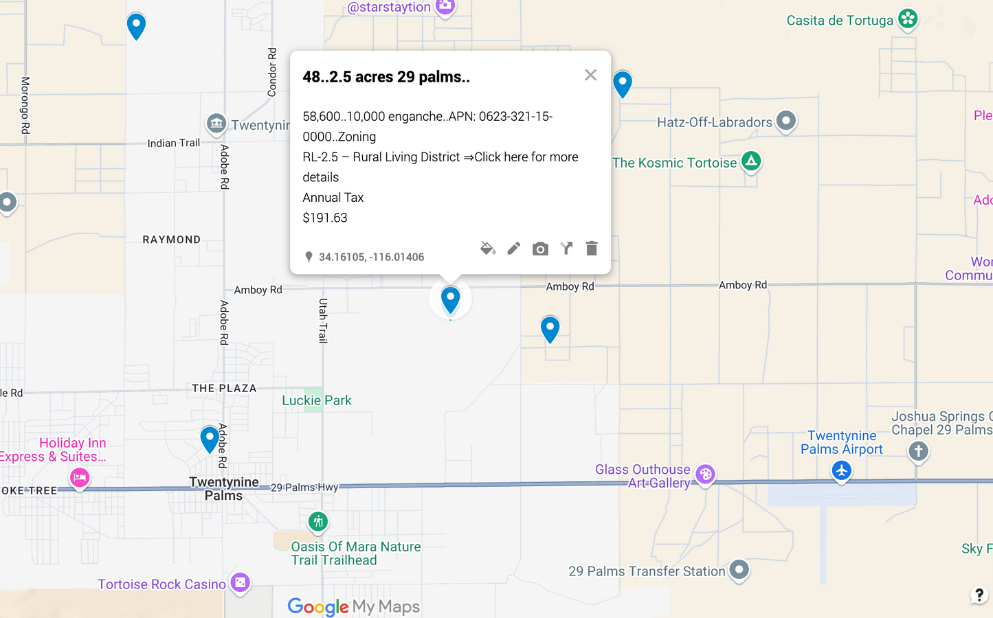 0.48 Twentynine Palms 2.5 acres SOLO 810 AL MES