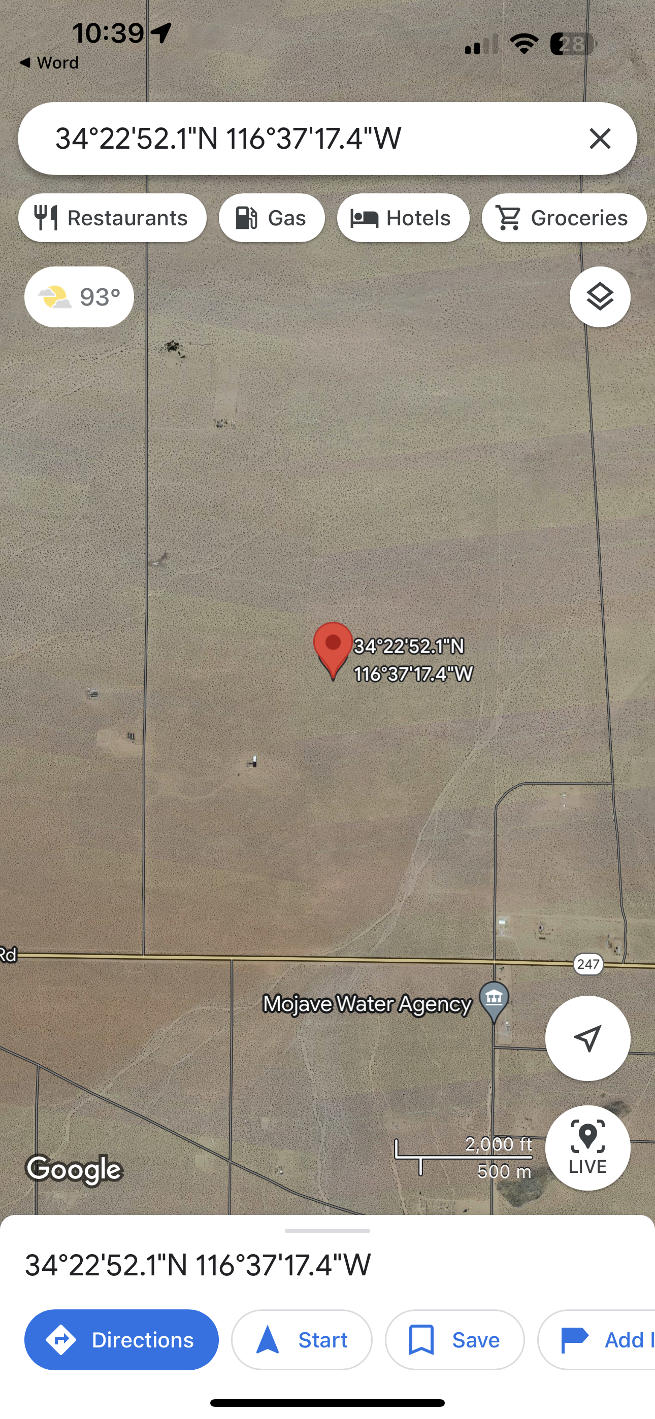 0.12 2.5 acres gran inversion Johnson Valley
