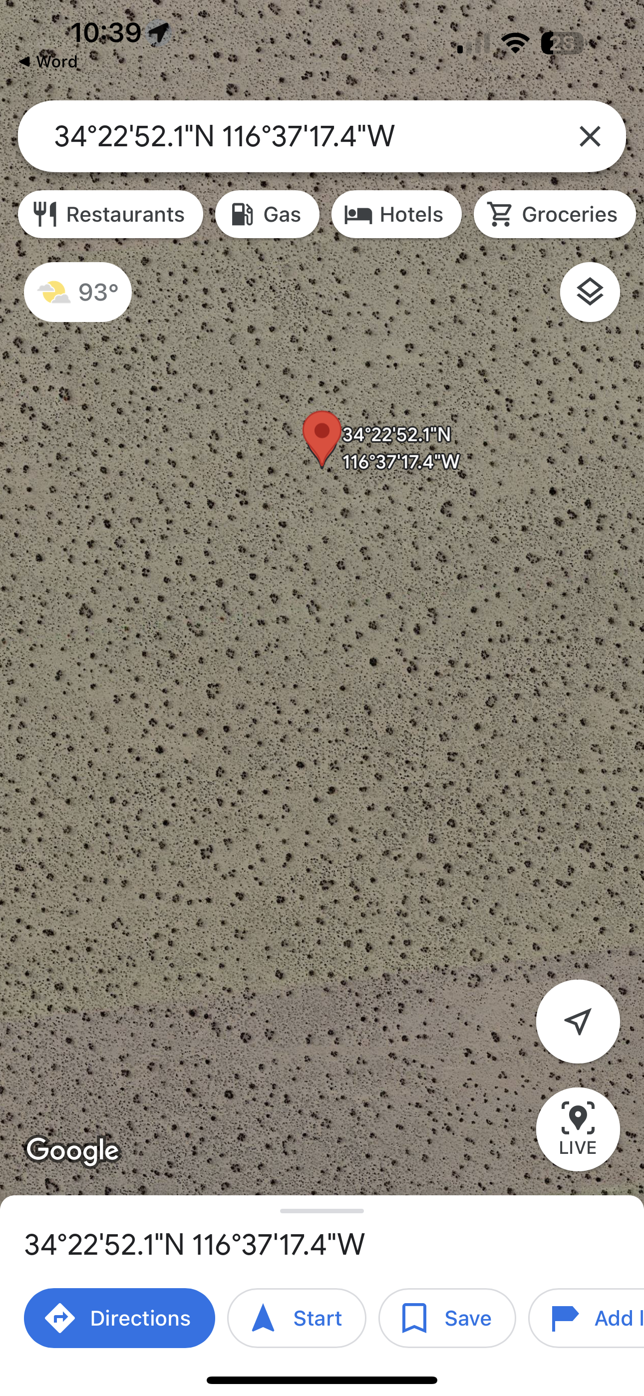 0.12 2.5 acres gran inversion Johnson Valley