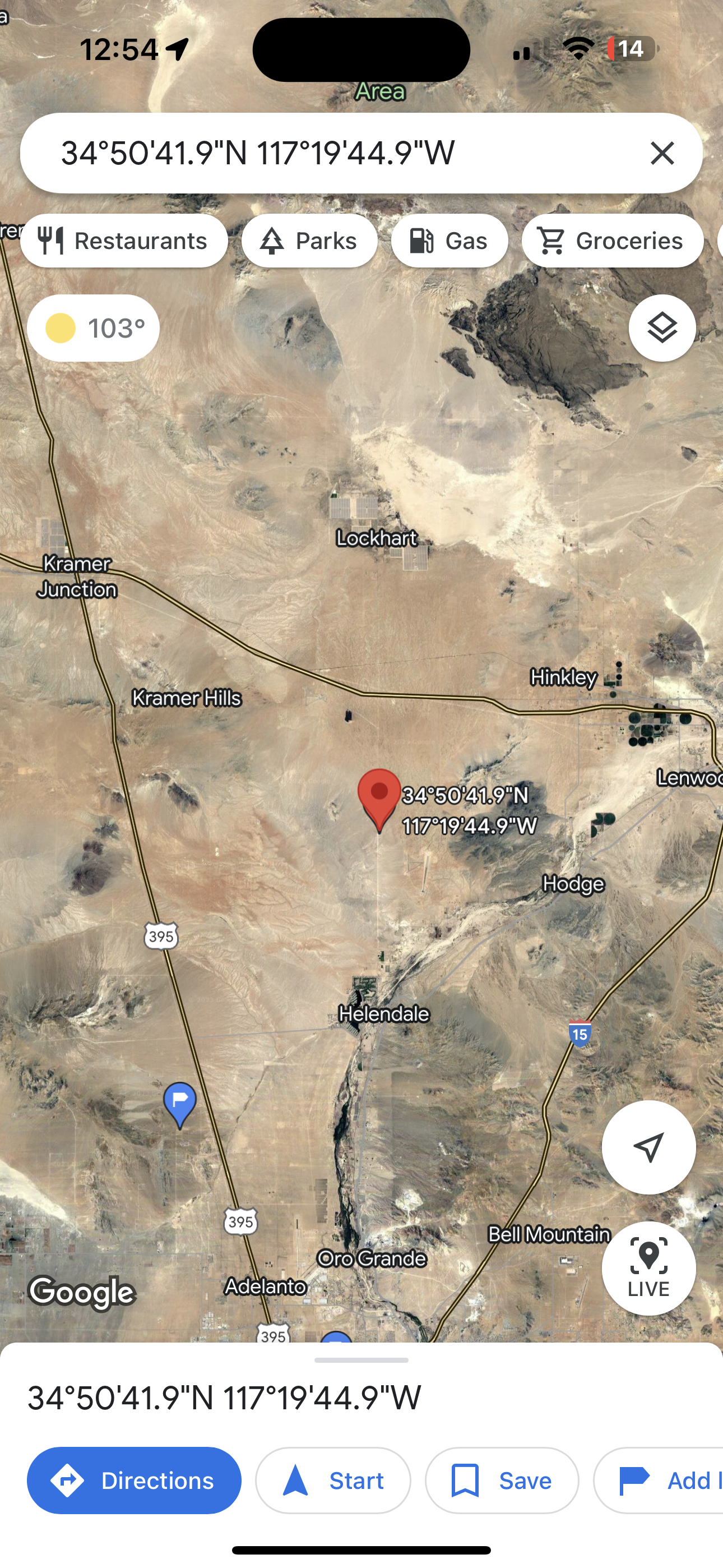 0.22 5 acres en helendale por silver lakes