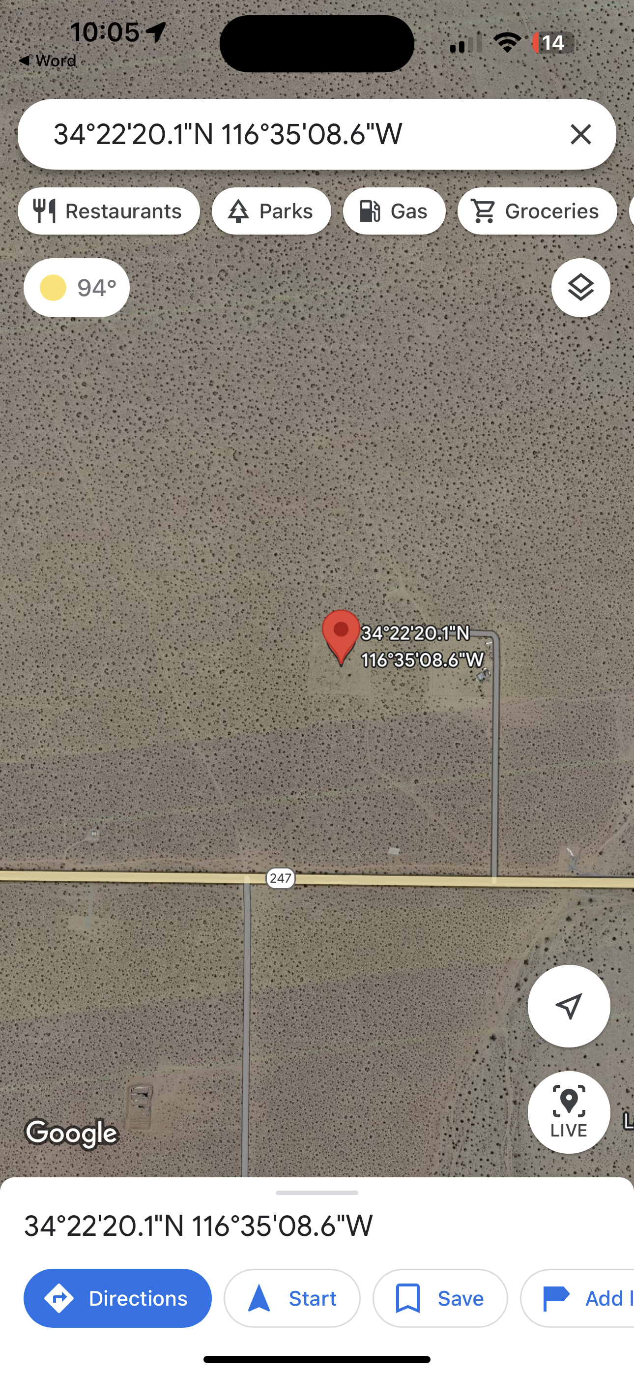 0.08 Johnson Valley 2.50 ACRES SOLO $810 AL MES