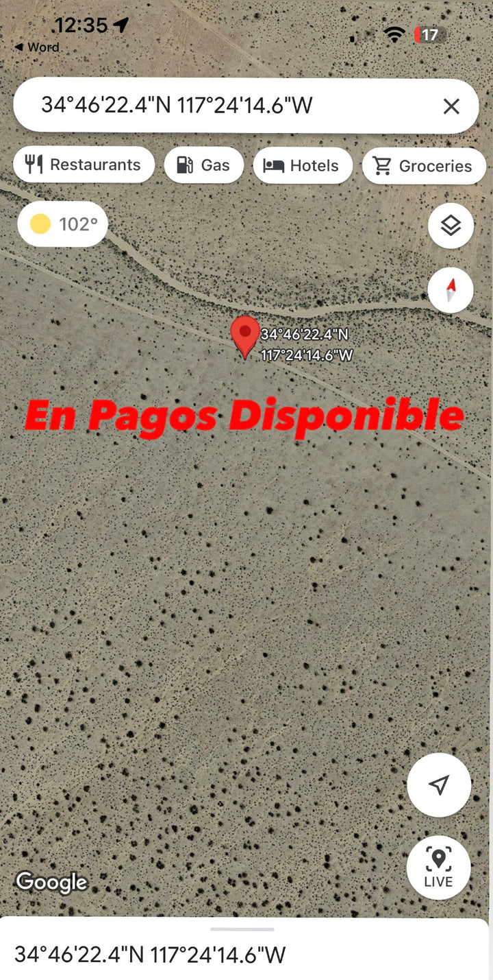 0,17 15 ACRES EN HELENDALE