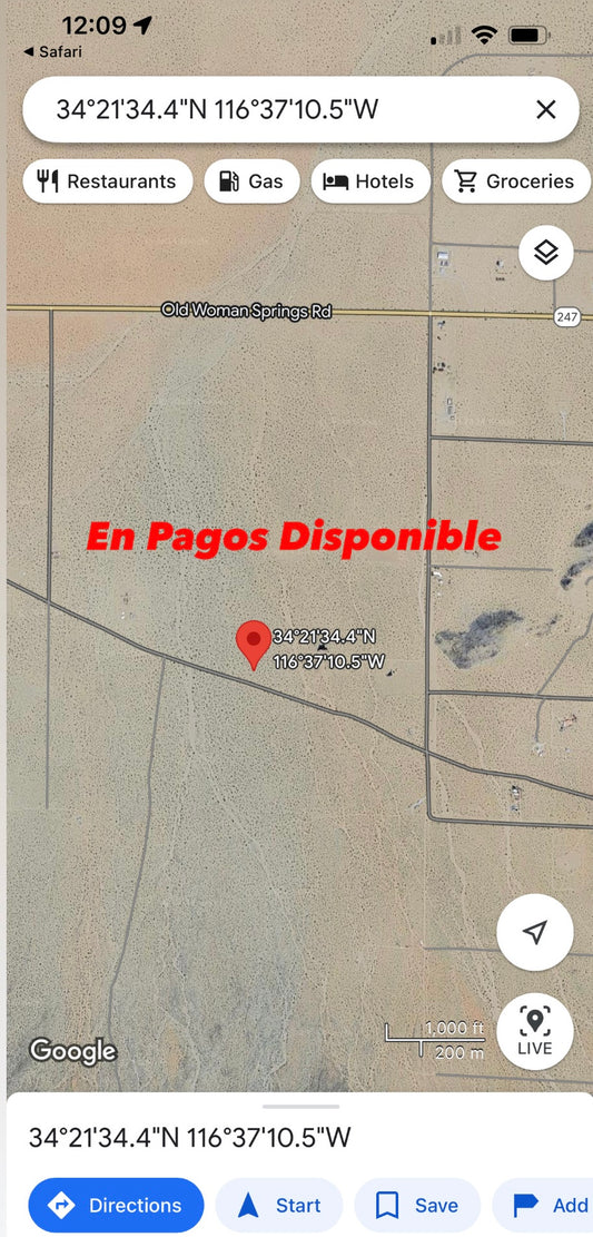0.04  2.5 acres Lucerne Valley SOLO $810 AL MES