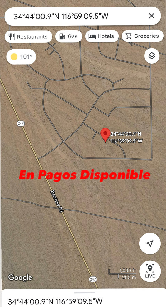 0.19  pin 9212 Lucerne Valley  2.37 acres acres
