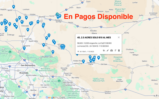 0.45 Twentynine Palms 2.5 acres SOLO 810 AL MES