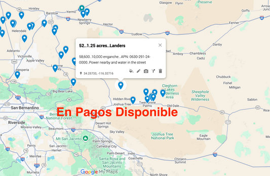 0.52 Landers 1.25 acres SOLO 810 AL MES