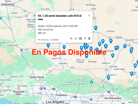 0.54 Lancaster 1.25 acres SOLO 810 AL MES
