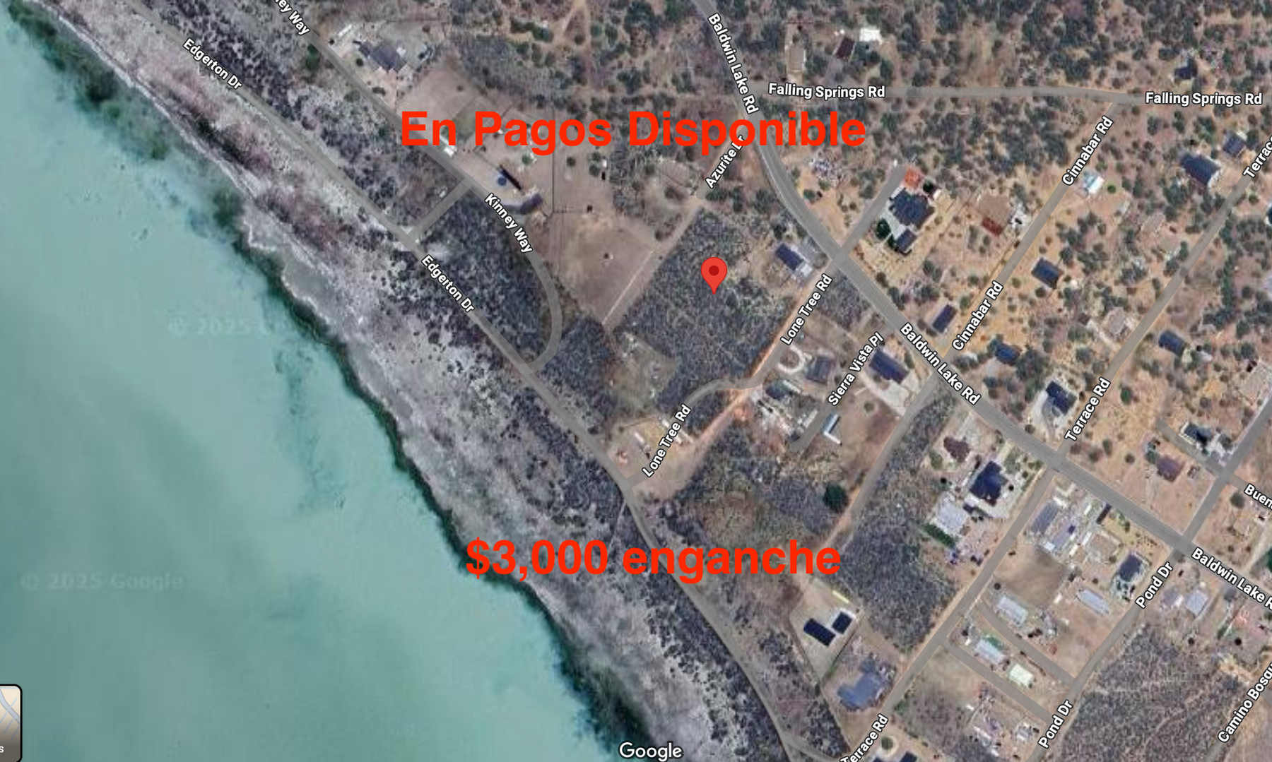 0.61 Baldwin Lake/ al lado de Big Bear