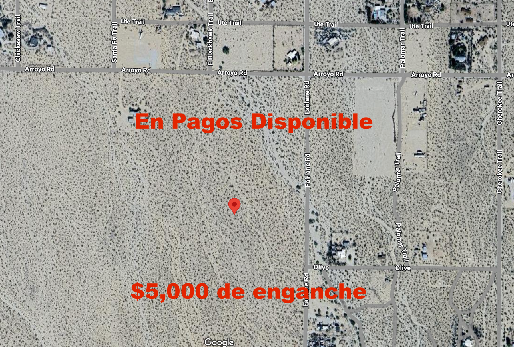 0.63 5 acres en Lucerne Valley/cerca de Big Bear