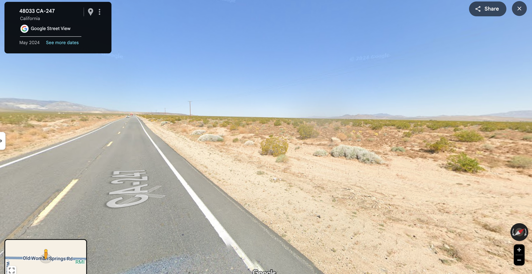 2.94 acres en Newberry Springs, CA (propiedad de prueba)