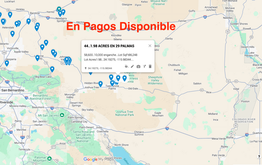 0.44 Twentynine Palms 1.98 acres SOLO 810 AL MES