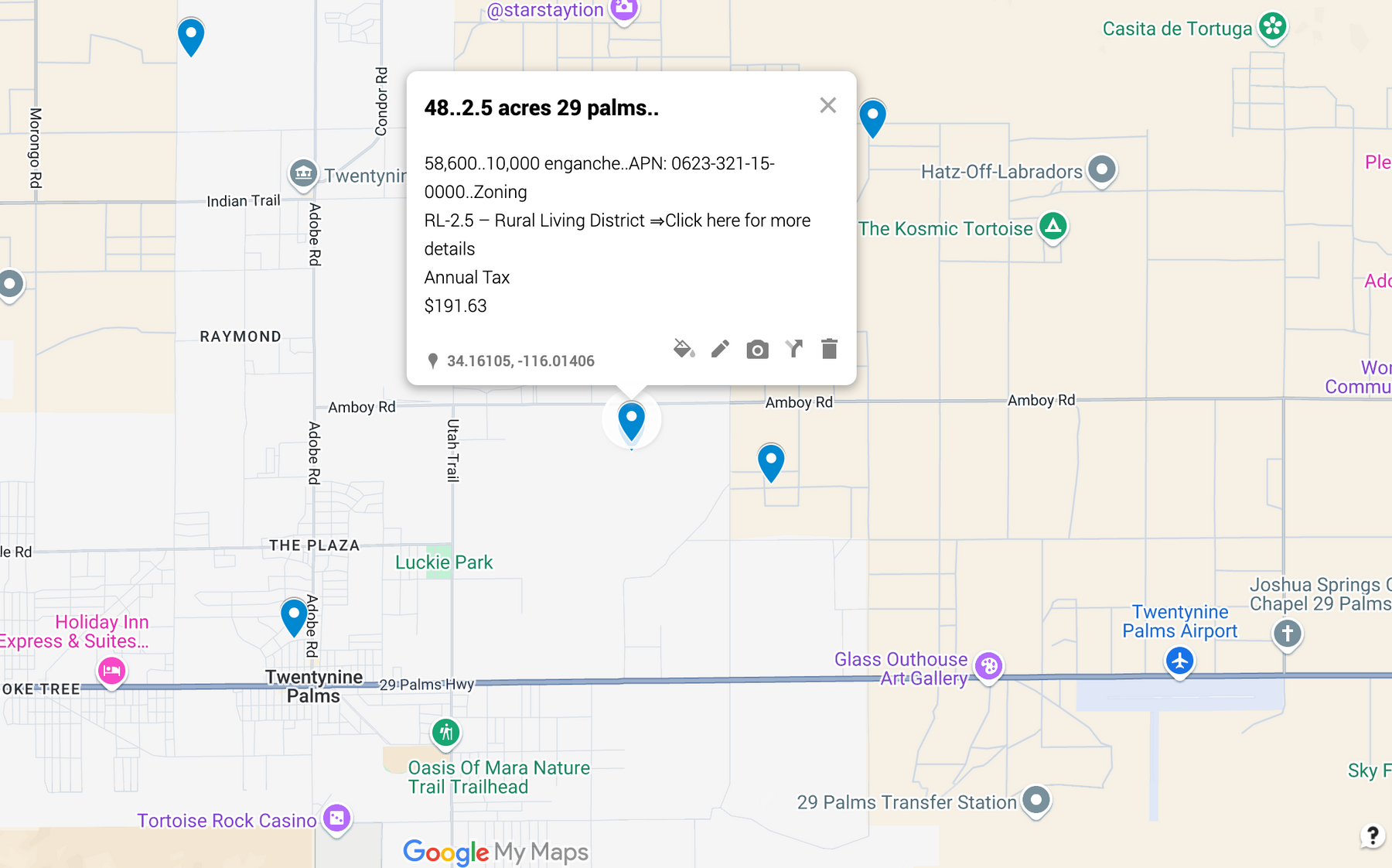 0.48 Twentynine Palms 2.5 acres SOLO 810 AL MES