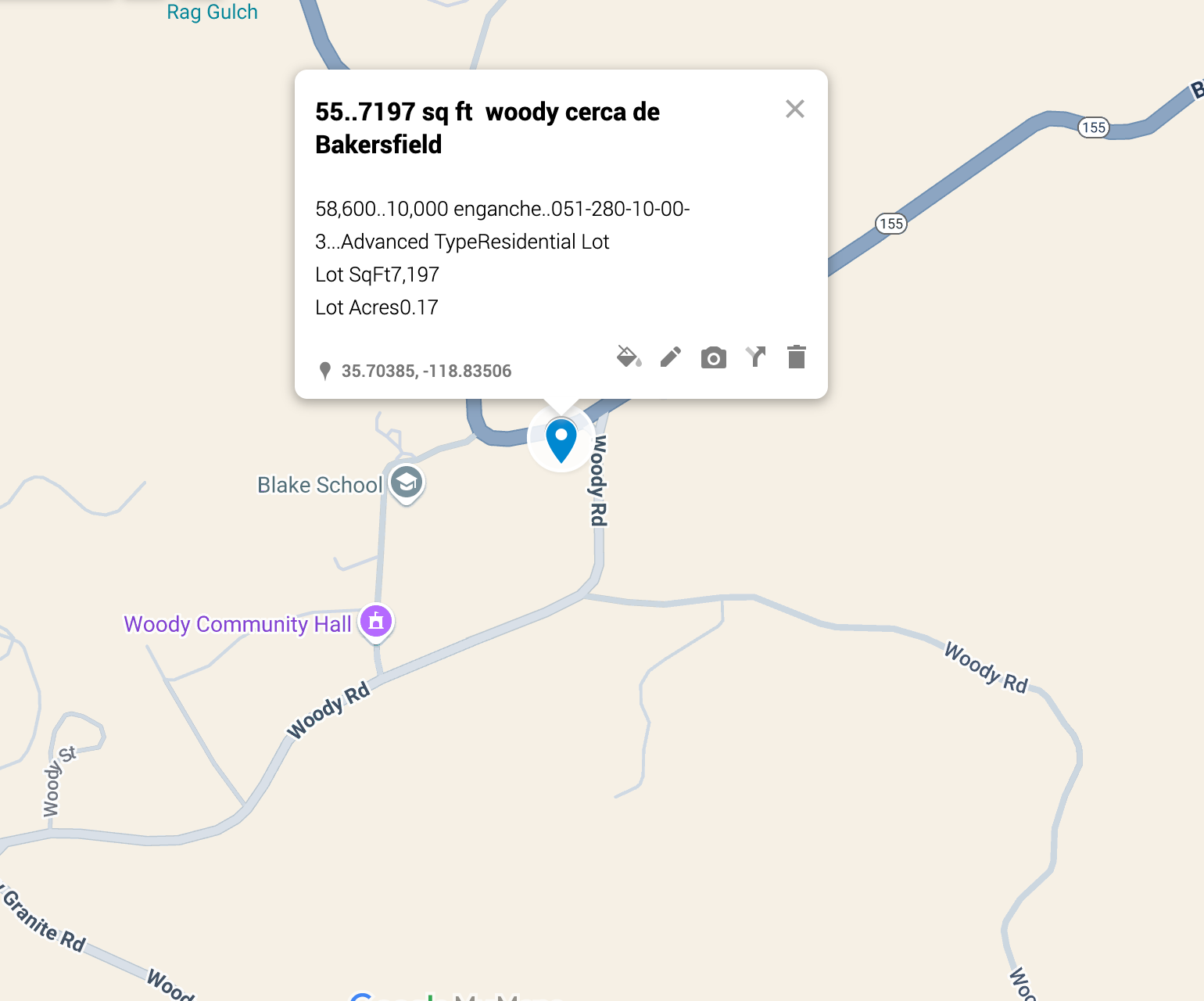 0.55 Bakersfield 7,197 pies cuadrados SOLO 810 AL MES