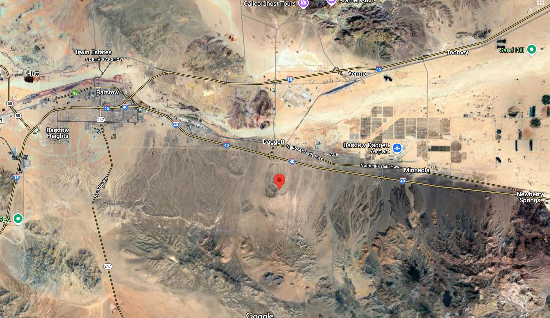 0.62 10 Acres in Barstow/Hermosa Vista off Fwy 15