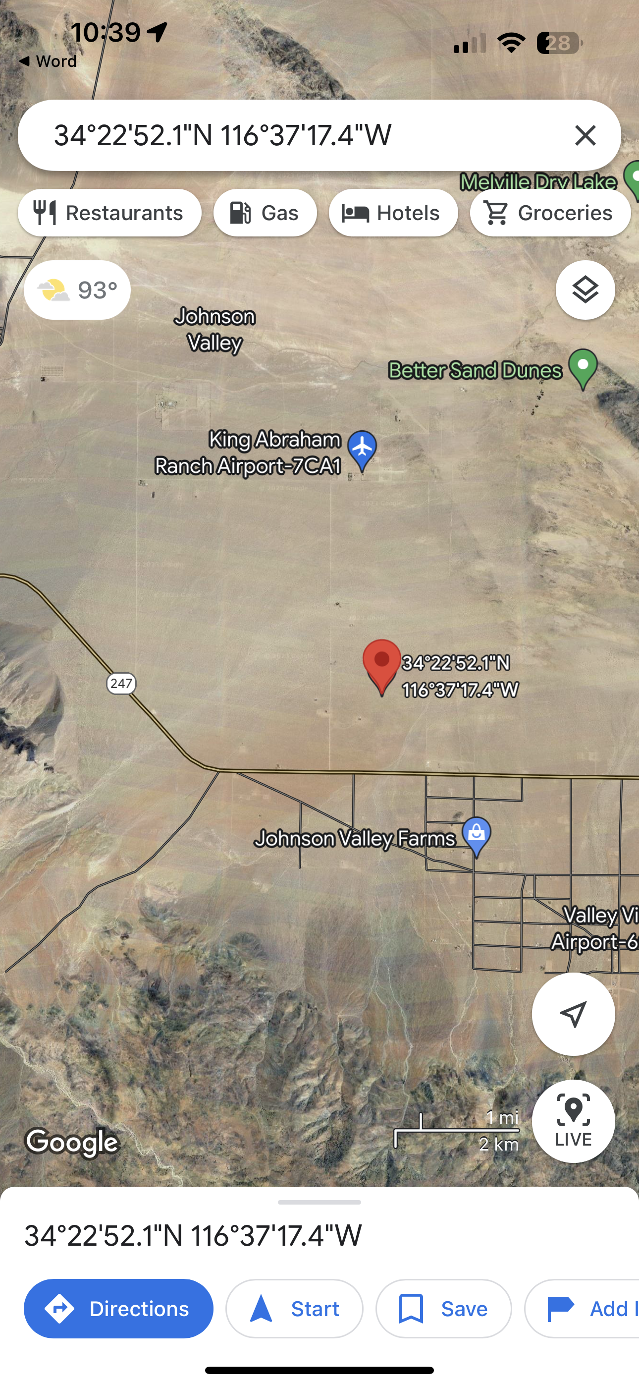 0.12  2.5 acres gran inversion Johnson Valley