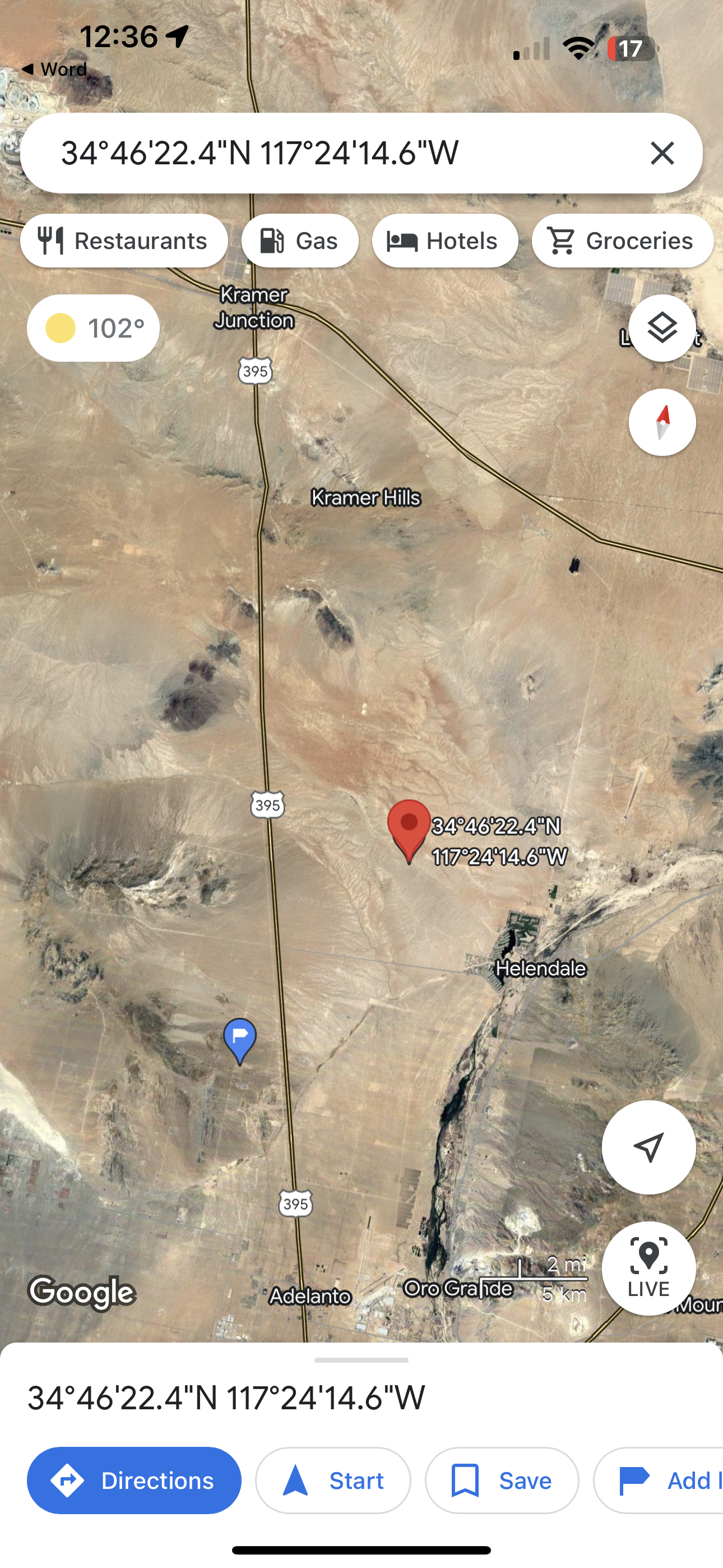 0.17 15 ACRES EN HELENDALE