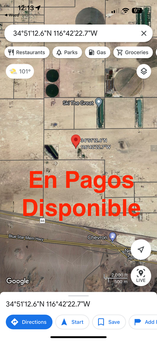0.39 5 Acres Newberry Springs SOLO 810 AL MES