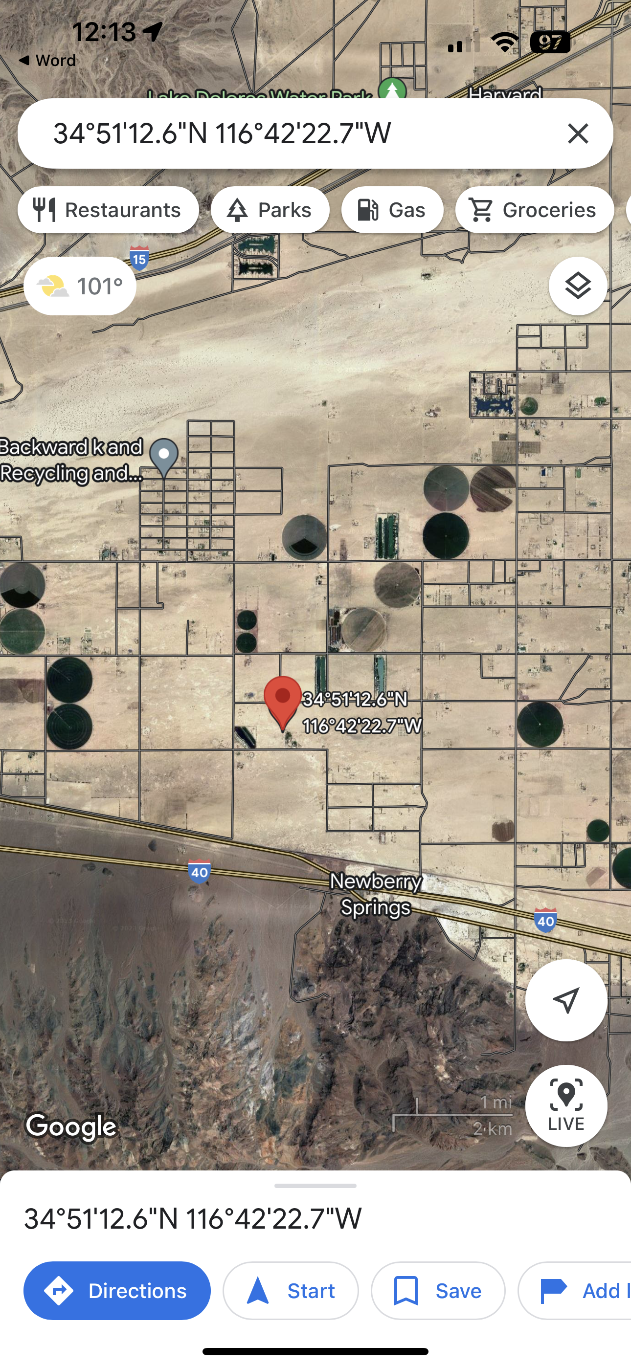 0.39 5 acres Newberry Springs SÓLO 810 AL MES