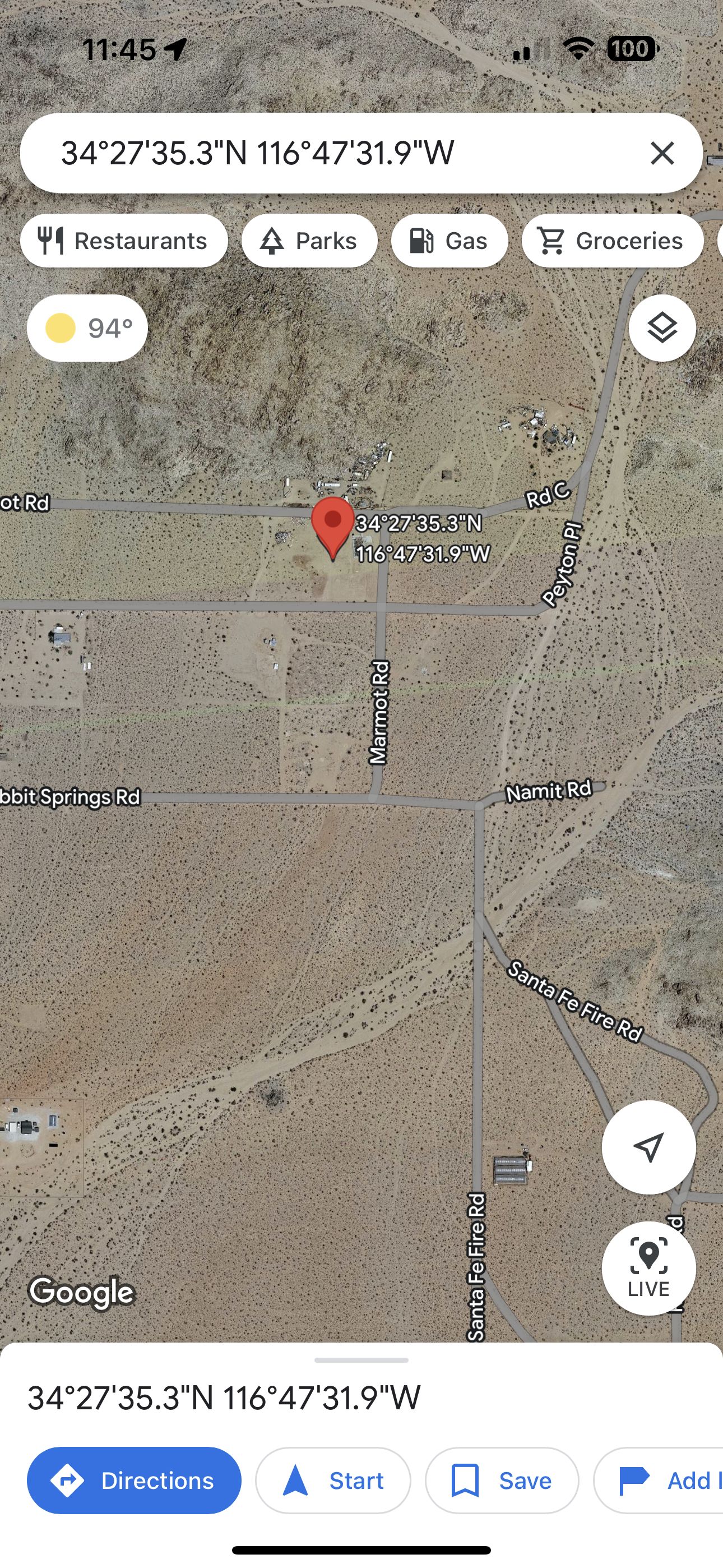 0.40  BURNED STRUCTURE 2.5 ACRES SOLO 810 AL MES