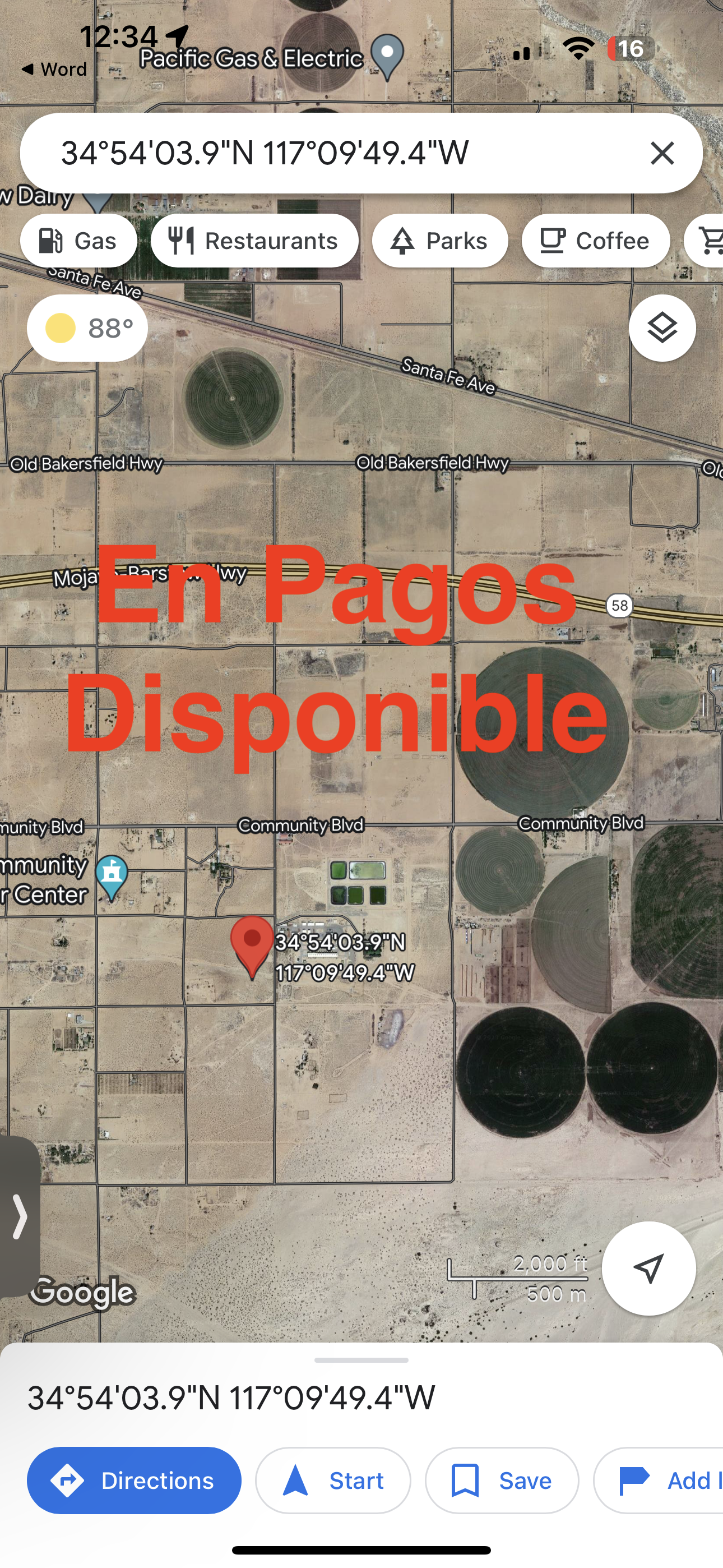0,38 pasadores 9202 Hinkley 10 acres