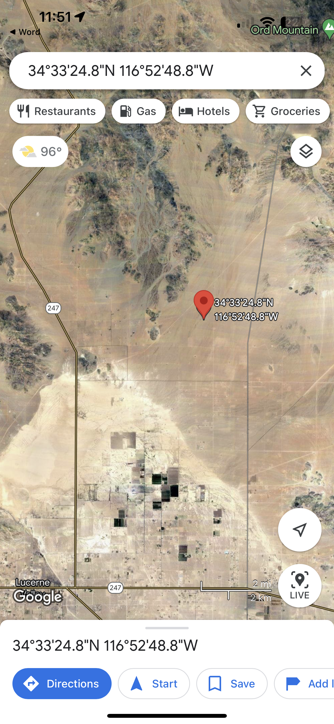 0.15  2.5 acres Lucerne Valley