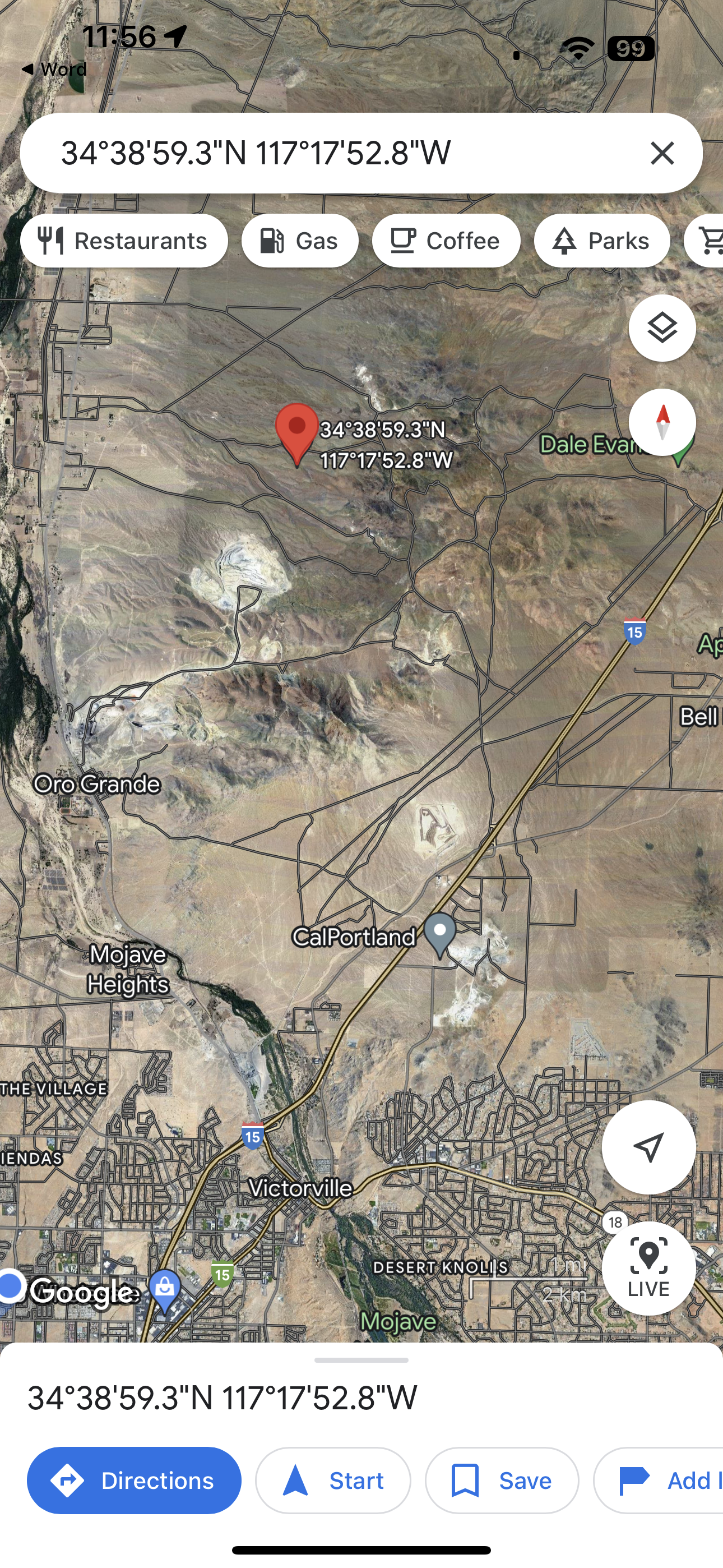 0.26  10 acres oro grande