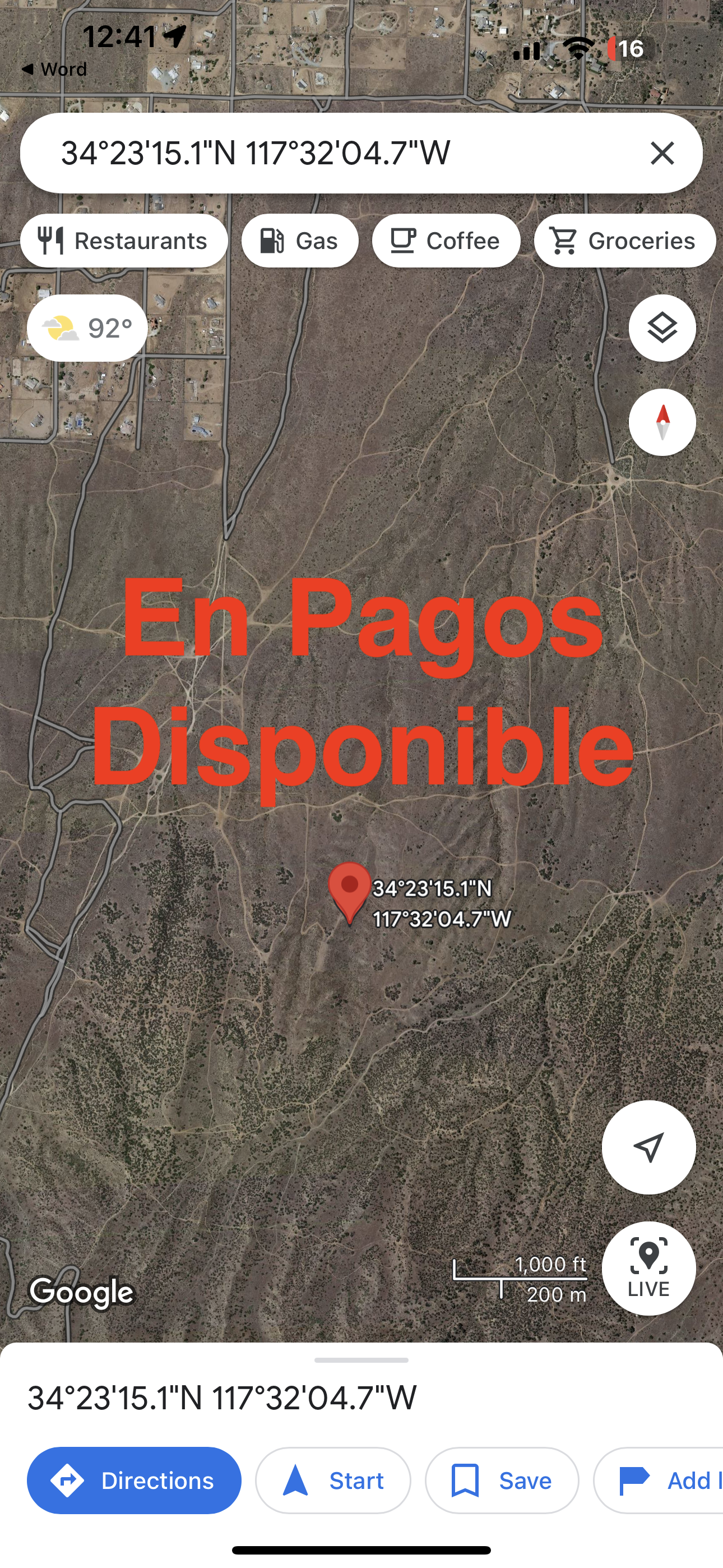 0.28  10 acres en phelan. Hermosa Vista