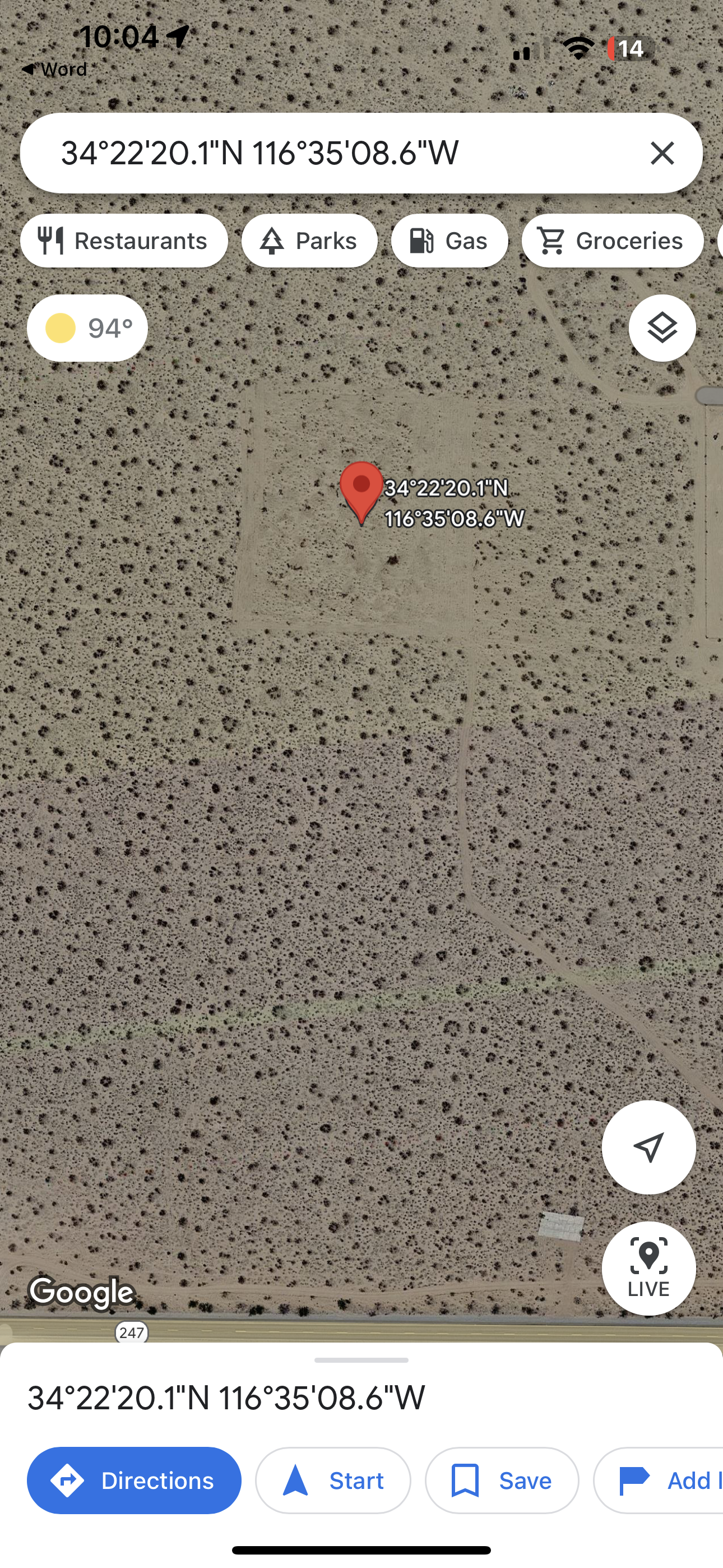 0.12 Johnson Valley 2.50 ACRES