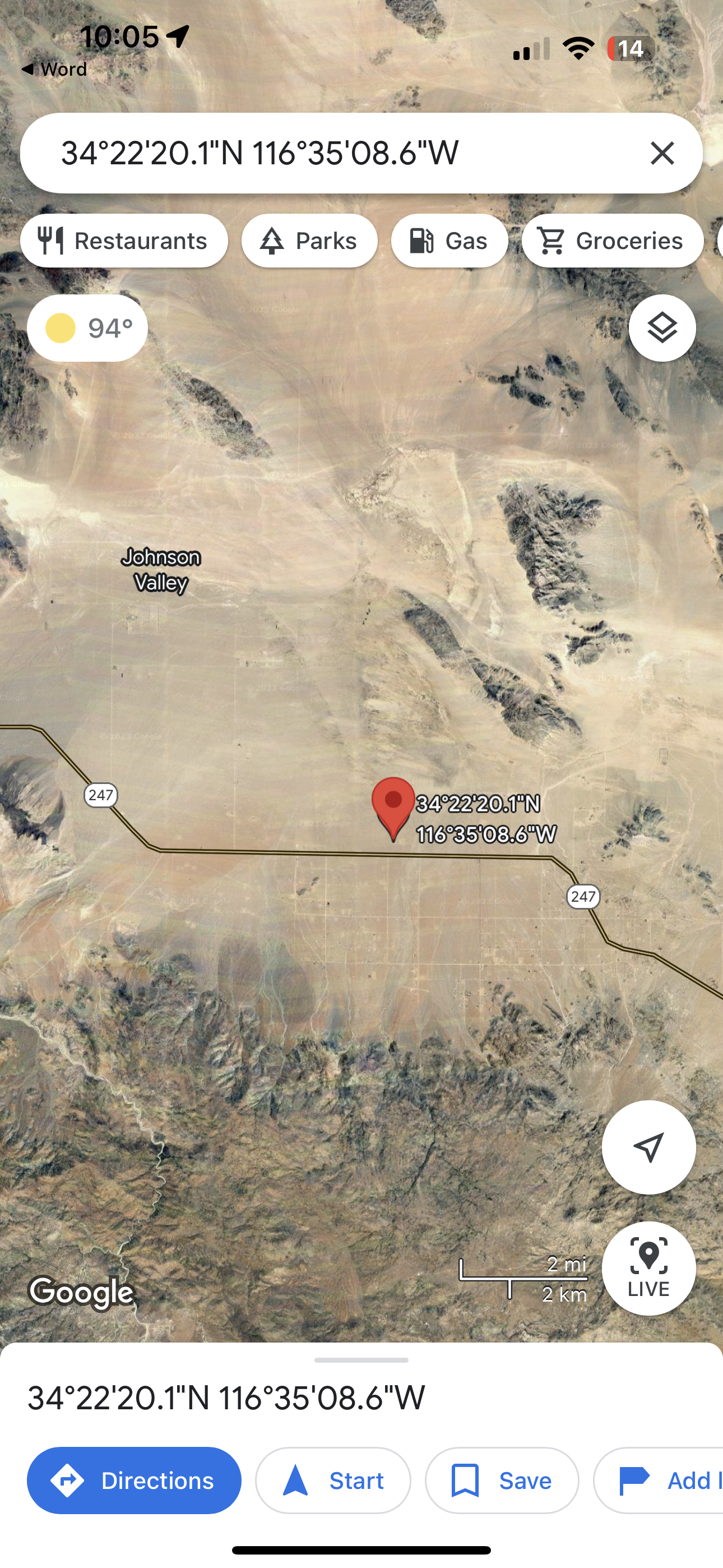 0.08 Johnson Valley 2.50 ACRES SOLO $810 AL MES