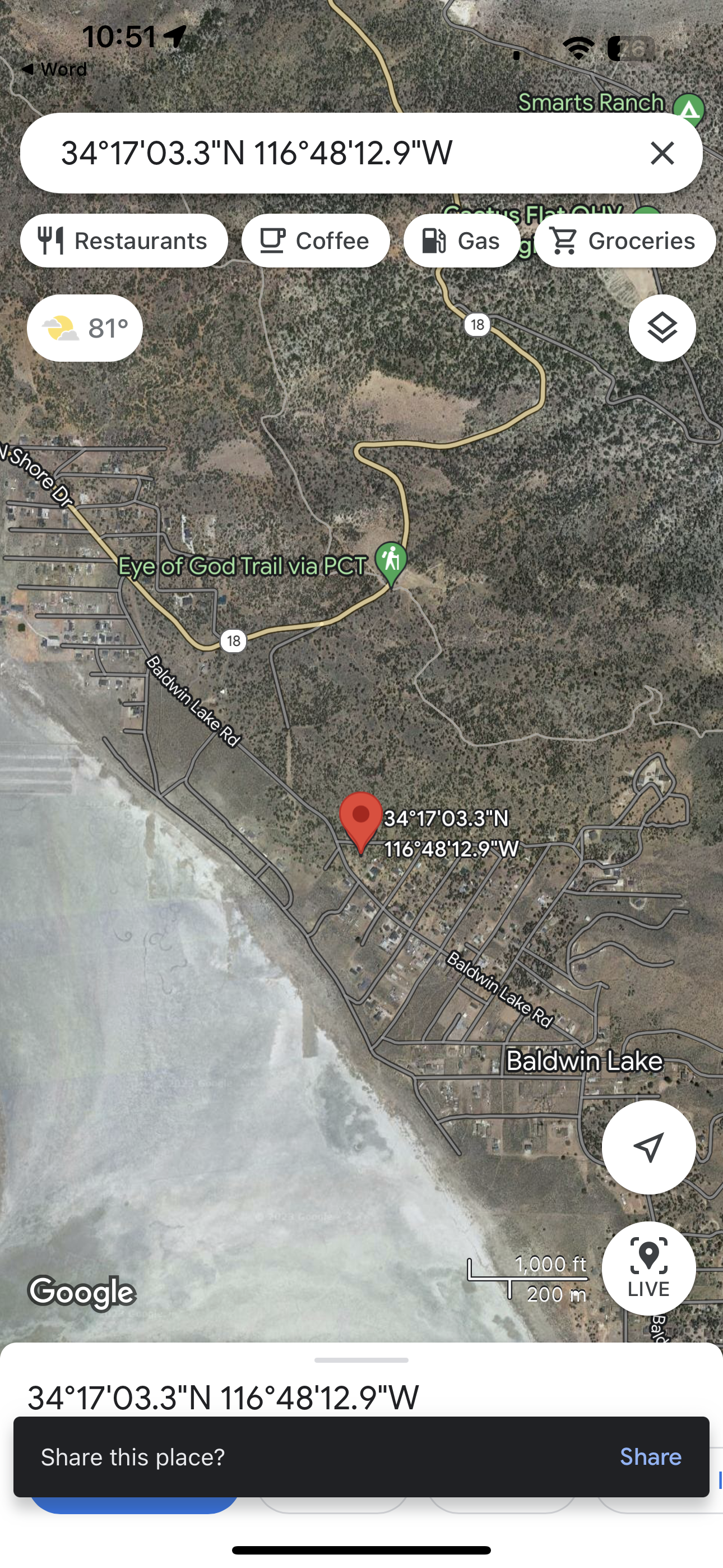 0.13  Baldwin lake/a lado de big bear PIN 8045