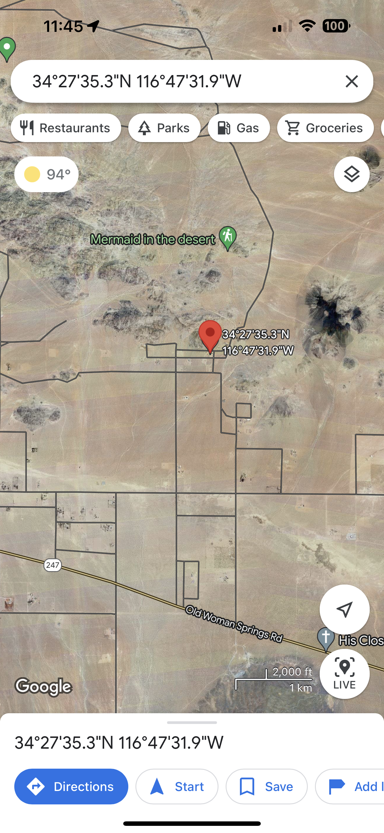 0.40  BURNED STRUCTURE 2.5 ACRES SOLO 810 AL MES